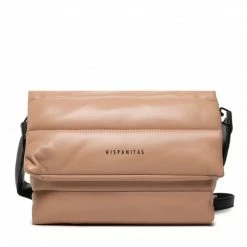 Classic Handbag HISPANITAS - BI222135 Almond/Black Brown