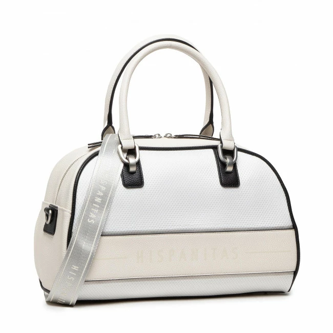 Classic Handbag HISPANITAS - Sidney BV221835 White/Panna White - Image 2
