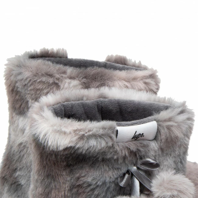 Unisex Slippers HYPE - Slipper Boot YWBS-080 Black Grey - Image 5