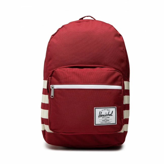 Sports Bags And Backpacks Backpack HERSCHEL - Pop Quiz 10011-04913 Rhubarb/Birch Stripe Dark Red