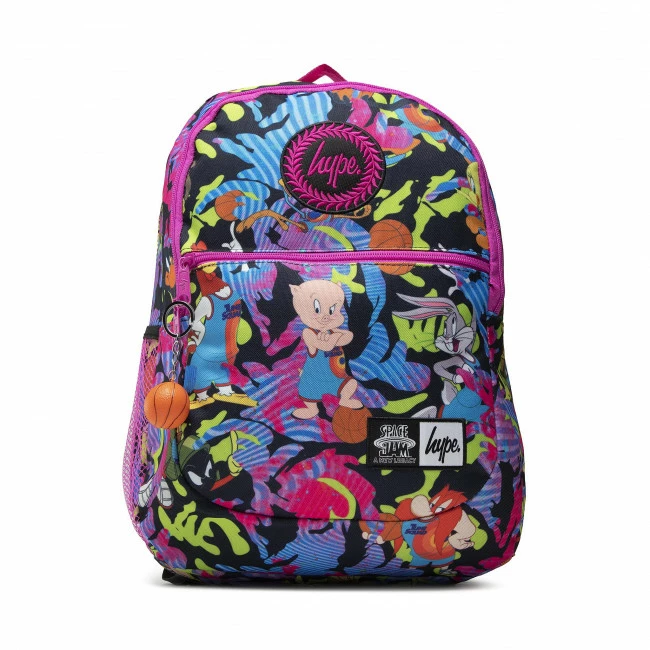 Notebook Bags And Backpacks Backpack HYPE - HYPE X SPACE JAM Fluro Toon Squad Camo SJNLAO-048 Black/Pink Colourful, Pink